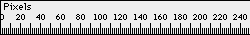 BitMedia ruler 250 pixels long