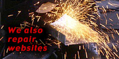 We also repair and refurbish web sites